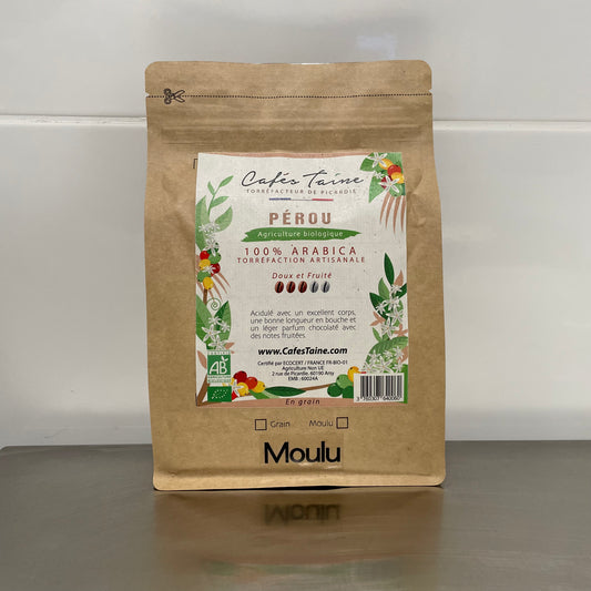 Café Bio 100% Arabica du Pérou – Cafés Taine