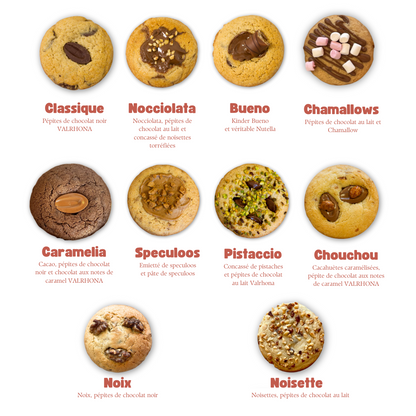 Coffret de 4 cookies